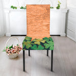 Irish Four Leaf Clovers Wood Print Dining Chair Slipcover