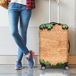 Irish Four Leaf Clovers Wood Print Luggage Cover