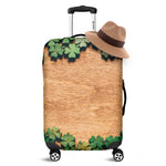 Irish Four Leaf Clovers Wood Print Luggage Cover