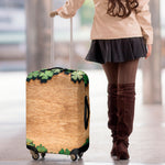 Irish Four Leaf Clovers Wood Print Luggage Cover