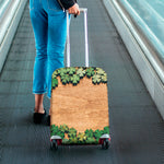 Irish Four Leaf Clovers Wood Print Luggage Cover