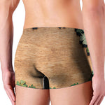 Irish Four Leaf Clovers Wood Print Men's Boxer Briefs