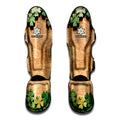 Irish Four Leaf Clovers Wood Print Muay Thai Shin Guards