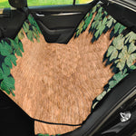 Irish Four Leaf Clovers Wood Print Pet Car Back Seat Cover