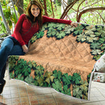 Irish Four Leaf Clovers Wood Print Quilt