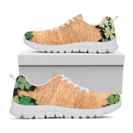 Irish Four Leaf Clovers Wood Print White Sneakers