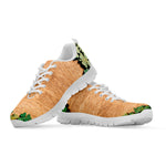 Irish Four Leaf Clovers Wood Print White Sneakers