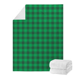Irish Green Buffalo Check Pattern Print Blanket