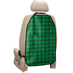 Irish Green Buffalo Check Pattern Print Car Seat Organizers
