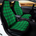 Irish Green Buffalo Check Pattern Print Universal Fit Car Seat Covers