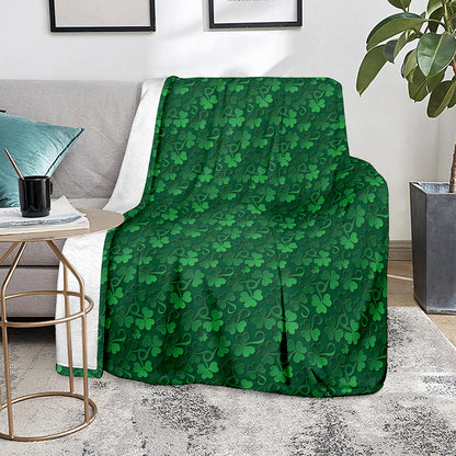 Irish Leaf St. Patrick's Day Print Blanket