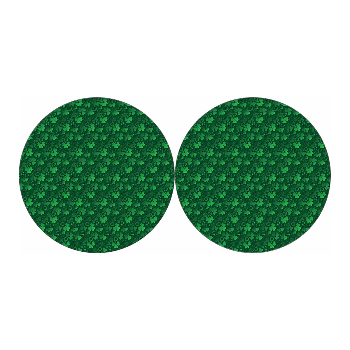 Irish Leaf St. Patrick's Day Print Car Coasters
