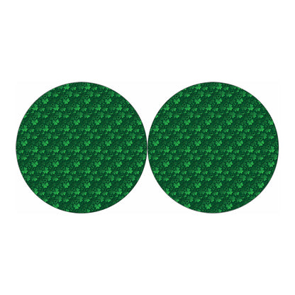 Irish Leaf St. Patrick's Day Print Car Coasters