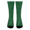 Irish Leaf St. Patrick's Day Print Crew Socks