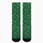 Irish Leaf St. Patrick's Day Print Crew Socks