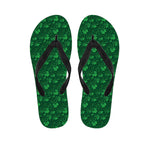 Irish Leaf St. Patrick's Day Print Flip Flops