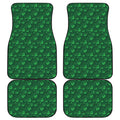 Irish Leaf St. Patrick's Day Print Front and Back Car Floor Mats