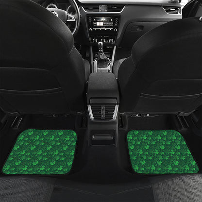 Irish Leaf St. Patrick's Day Print Front and Back Car Floor Mats