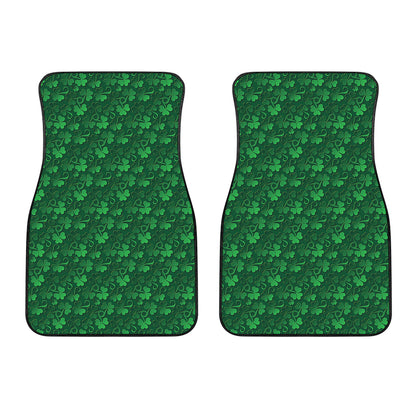 Irish Leaf St. Patrick's Day Print Front Car Floor Mats