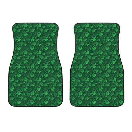 Irish Leaf St. Patrick's Day Print Front Car Floor Mats