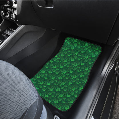 Irish Leaf St. Patrick's Day Print Front Car Floor Mats