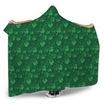 Irish Leaf St. Patrick's Day Print Hooded Blanket