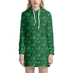 Irish Leaf St. Patrick's Day Print Hoodie Dress