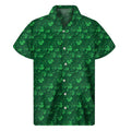 Irish Leaf St. Patrick's Day Print Men's Short Sleeve Shirt