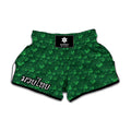 Irish Leaf St. Patrick's Day Print Muay Thai Boxing Shorts