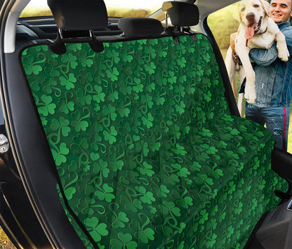 Irish Leaf St. Patrick's Day Print Pet Car Back Seat Cover