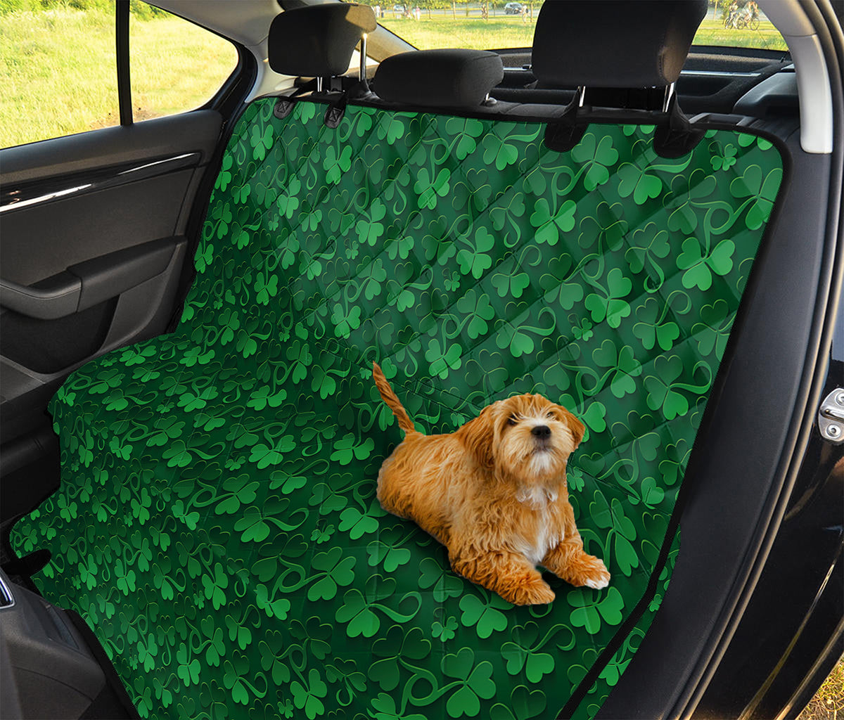 Irish Leaf St. Patrick's Day Print Pet Car Back Seat Cover