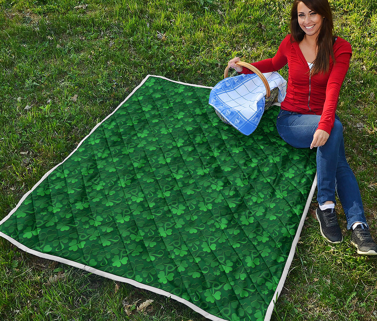 Irish Leaf St. Patrick's Day Print Quilt