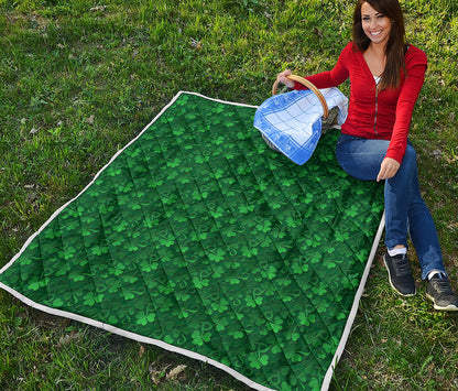 Irish Leaf St. Patrick's Day Print Quilt