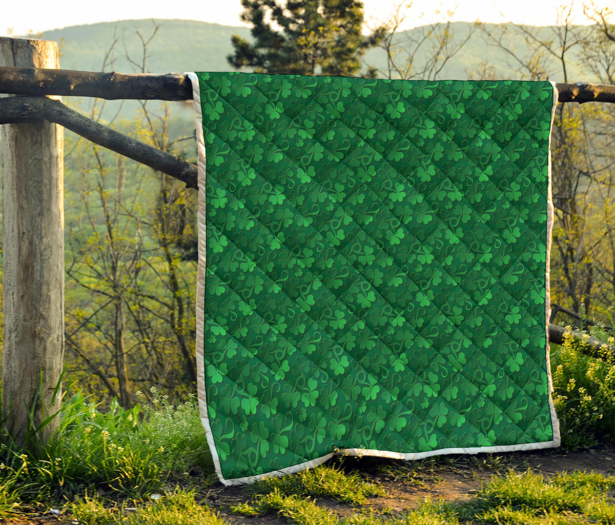 Irish Leaf St. Patrick's Day Print Quilt