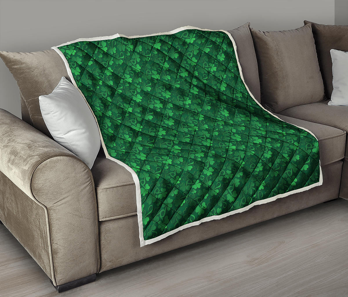 Irish Leaf St. Patrick's Day Print Quilt