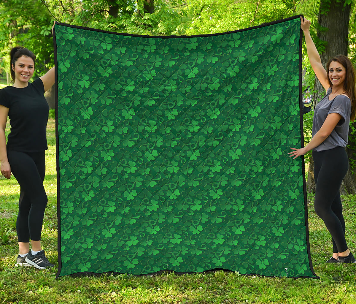 Irish Leaf St. Patrick's Day Print Quilt