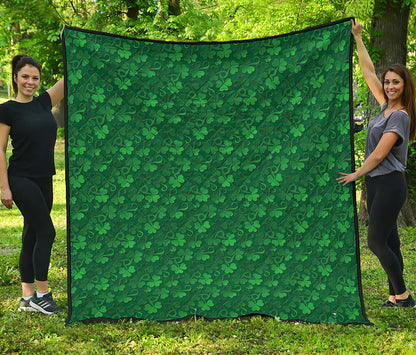 Irish Leaf St. Patrick's Day Print Quilt