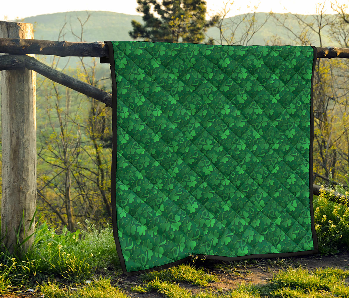 Irish Leaf St. Patrick's Day Print Quilt