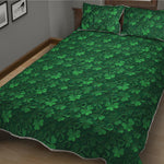 Irish Leaf St. Patrick's Day Print Quilt Bed Set