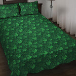 Irish Leaf St. Patrick's Day Print Quilt Bed Set