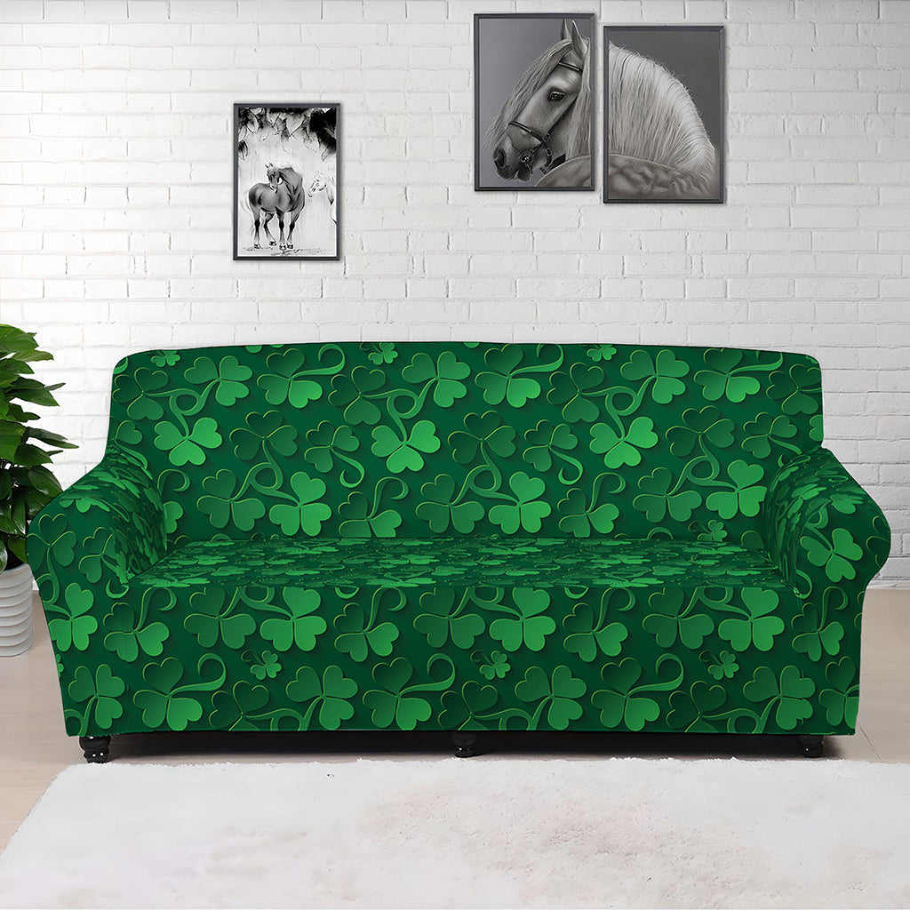 Irish Leaf St. Patrick's Day Print Sofa Cover
