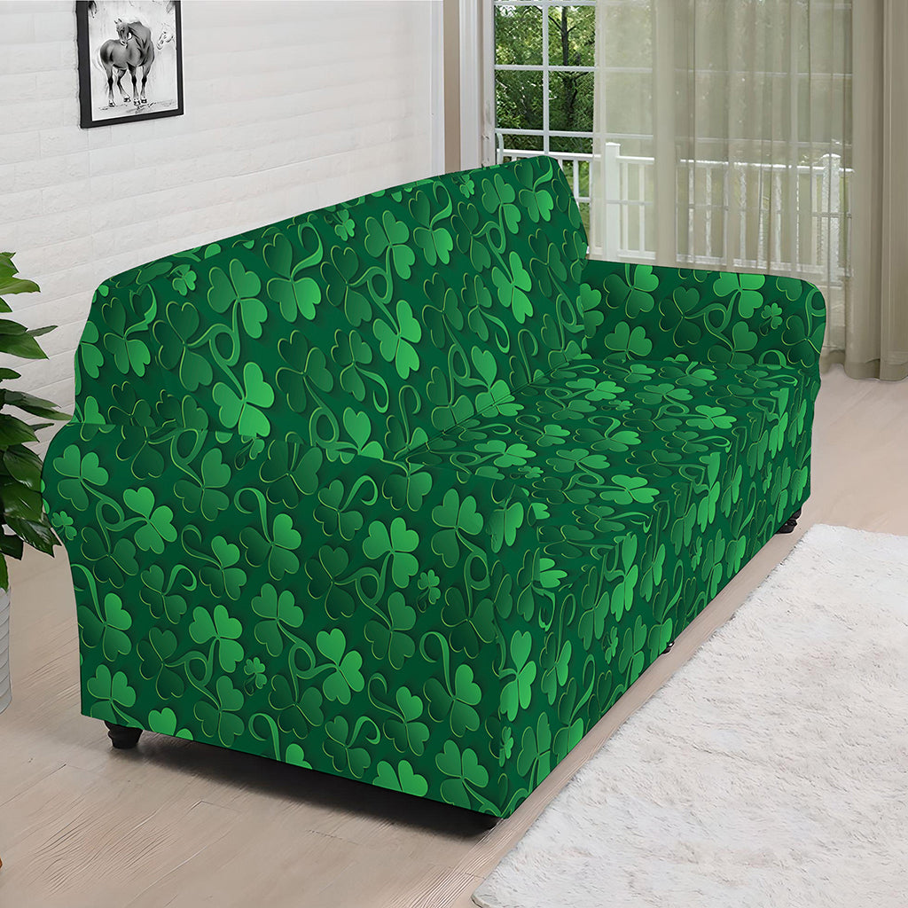 Irish Leaf St. Patrick's Day Print Sofa Cover
