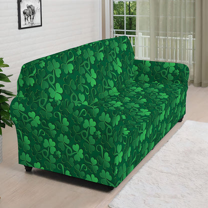 Irish Leaf St. Patrick's Day Print Sofa Cover