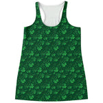 Irish Leaf St. Patrick's Day Print Women's Racerback Tank Top