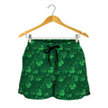 Irish Leaf St. Patrick's Day Print Women's Shorts