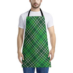 Irish Plaid Pattern Print Apron