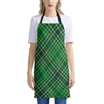 Irish Plaid Pattern Print Apron