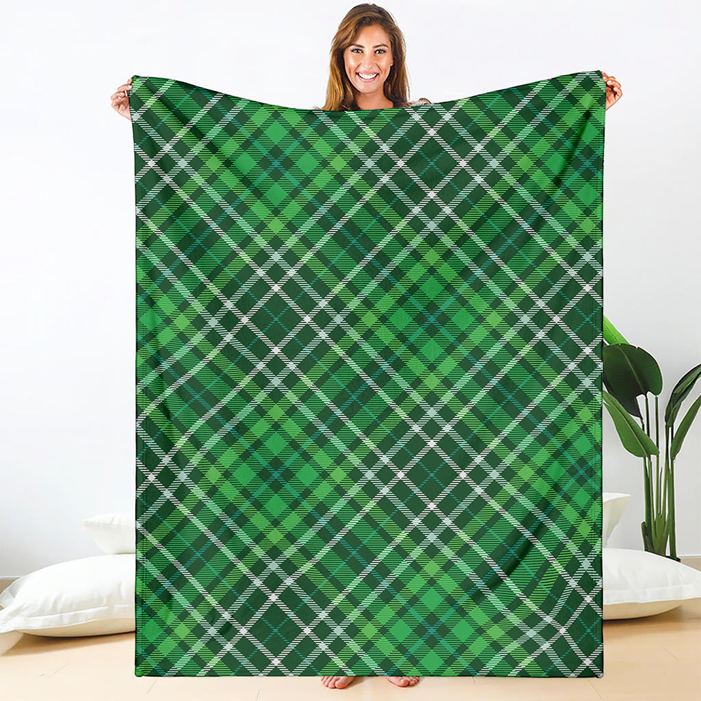 Irish Plaid Pattern Print Blanket