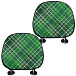 Irish Plaid Pattern Print Car Headrest Covers