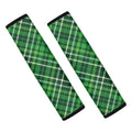 Irish Plaid Pattern Print Car Seat Belt Covers
